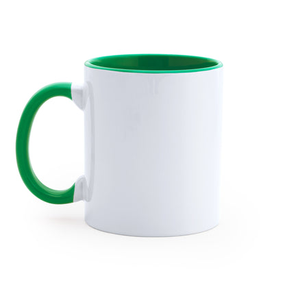 Taza Bicolor Mango - Blanco / Gris claro